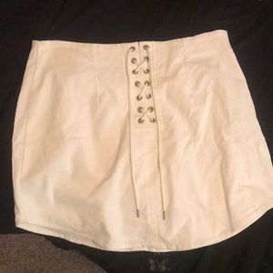 White skirt